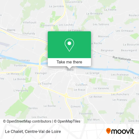 Le Chalet map