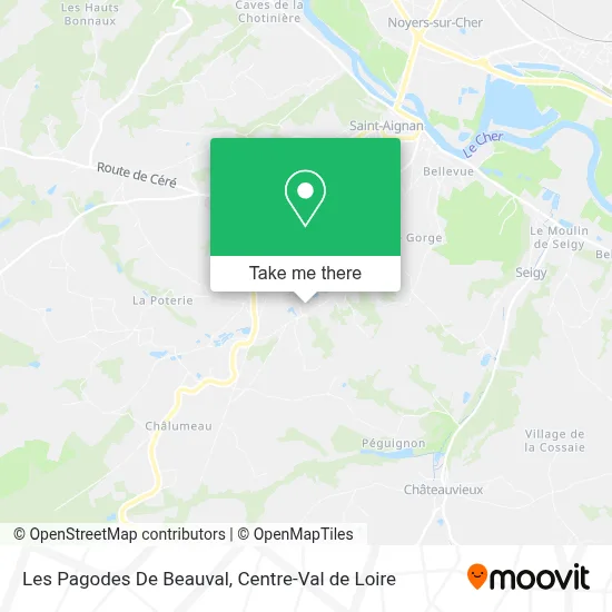 Les Pagodes De Beauval map