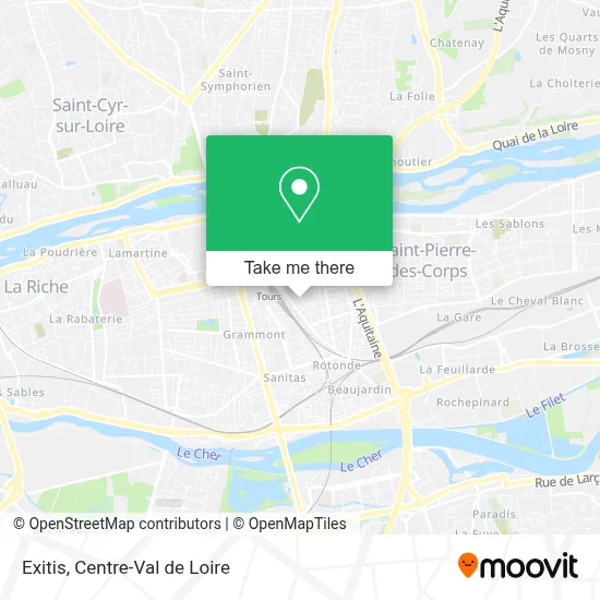 Exitis map