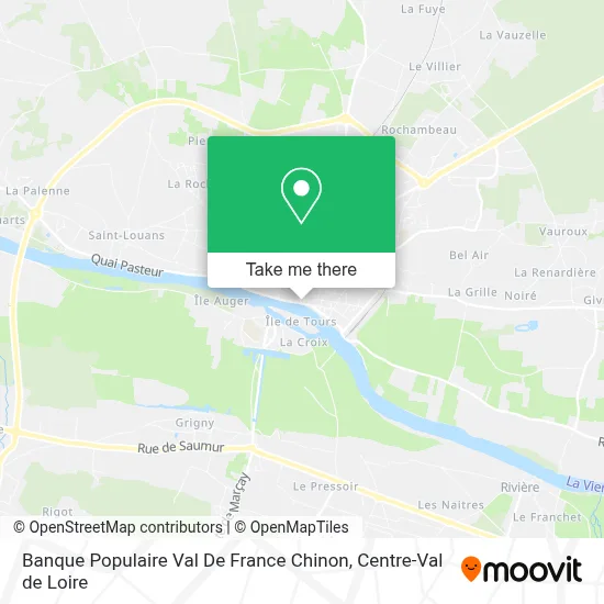 Banque Populaire Val De France Chinon map
