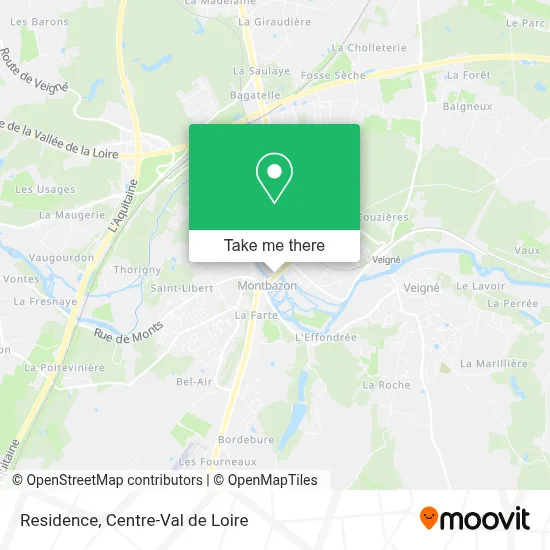 Résidence map