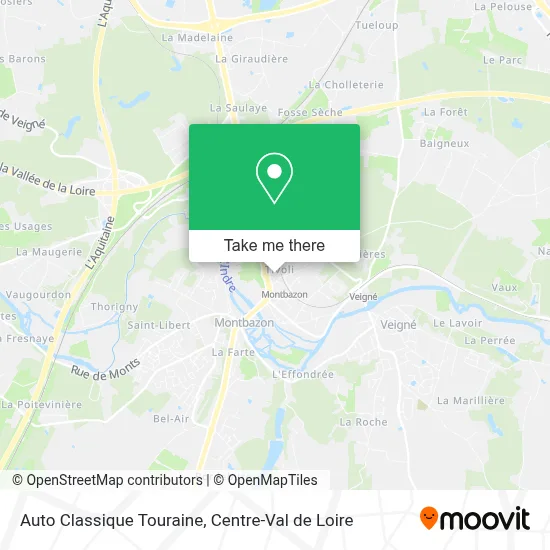 Auto Classique Touraine map