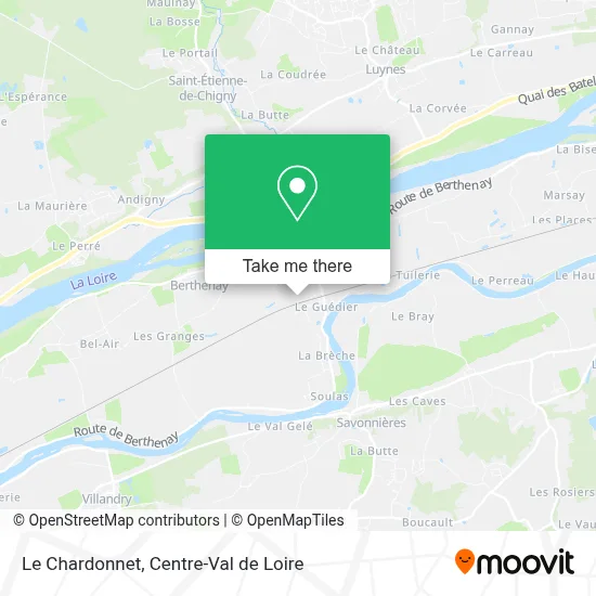 Le Chardonnet map