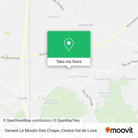 Devant Le Moulin Des Chape map