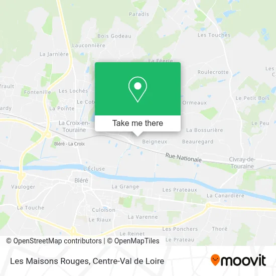 Les Maisons Rouges map