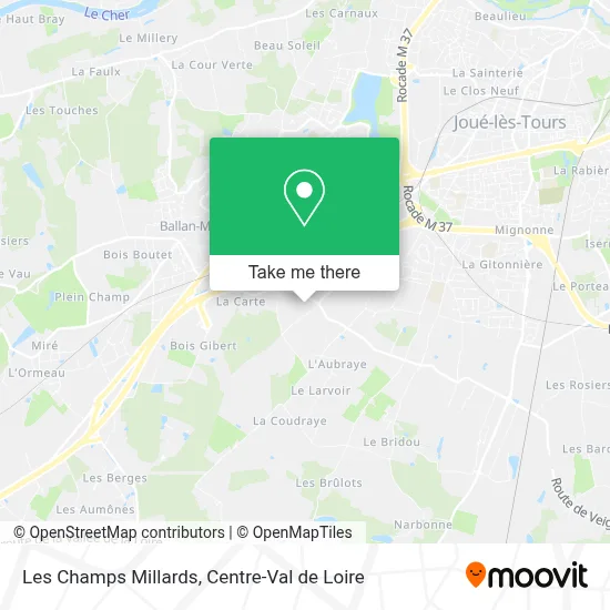 Les Champs Millards map