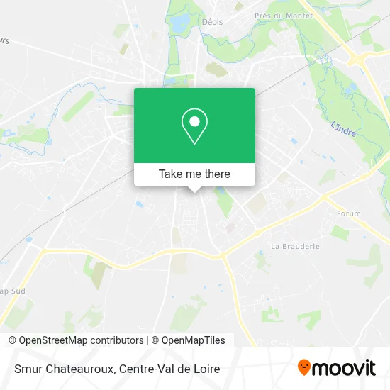 Smur Chateauroux map