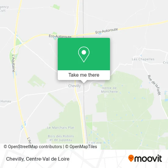 Chevilly map