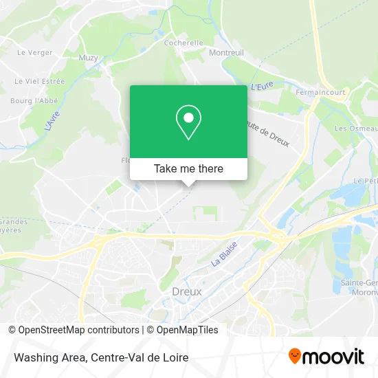 Washing Area map