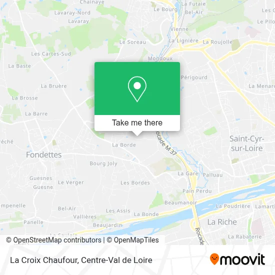 La Croix Chaufour map