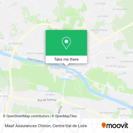 Maaf Assurances Chinon map