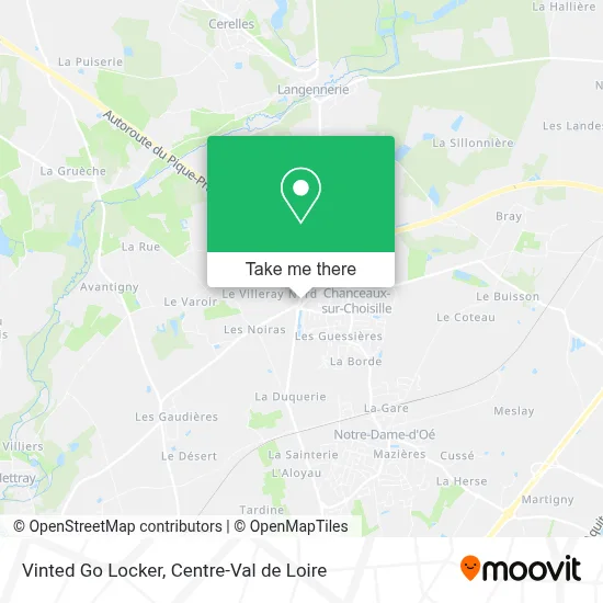 Vinted Go Locker map