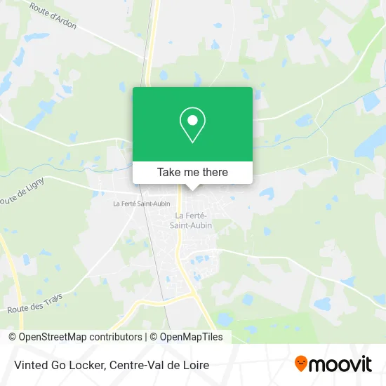 Vinted Go Locker map