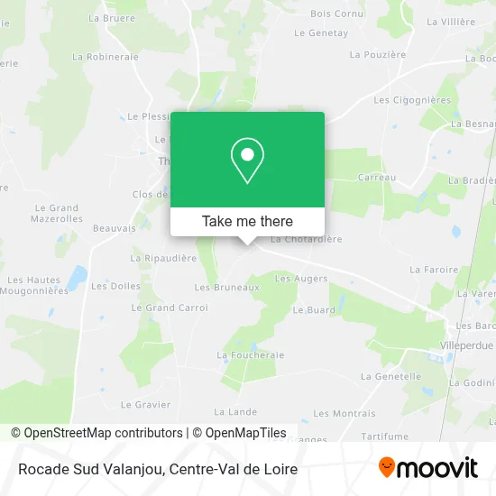 Rocade Sud Valanjou map