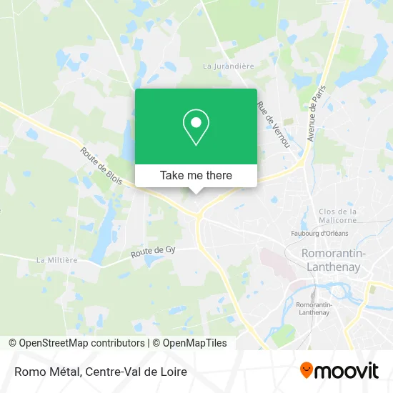 Romo Métal map