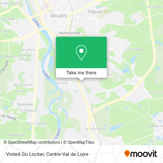 Vinted Go Locker map