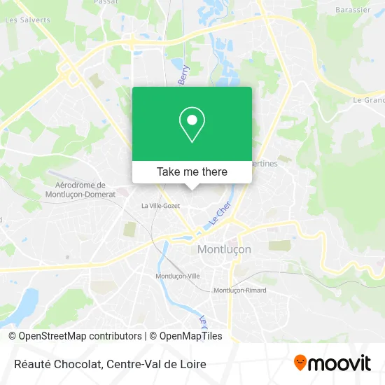 Réauté Chocolat map