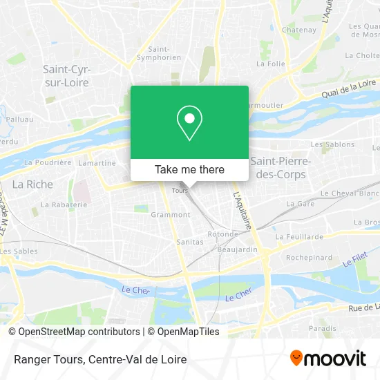 Ranger Tours map
