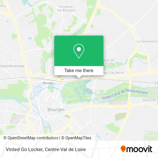 Vinted Go Locker map