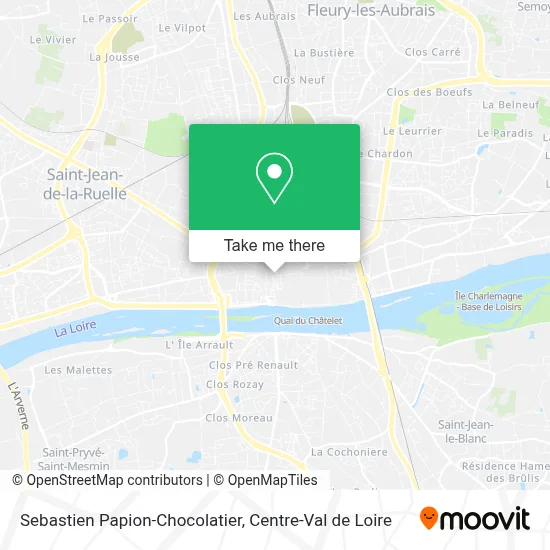 Sebastien Papion-Chocolatier map