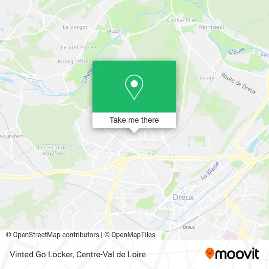 Vinted Go Locker map