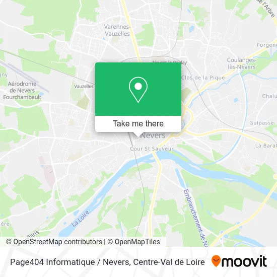 Page404 Informatique / Nevers map