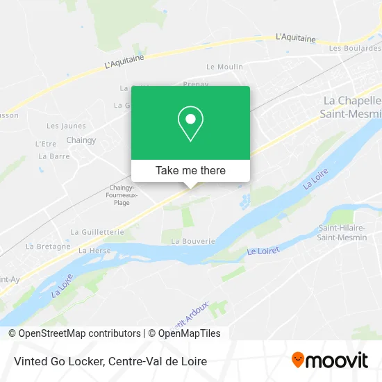 Vinted Go Locker map