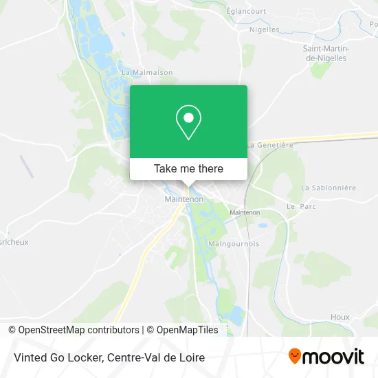 Vinted Go Locker map