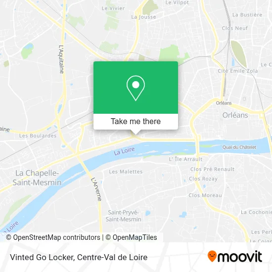 Vinted Go Locker map