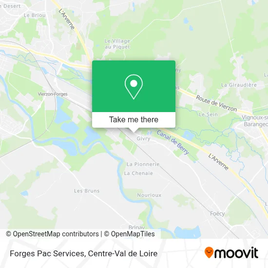 Forges Pac Services map