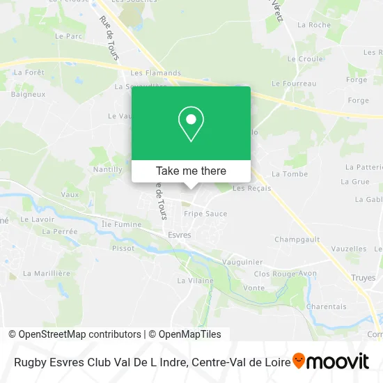 Rugby Esvres Club Val De L Indre map