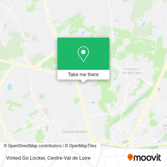 Vinted Go Locker map