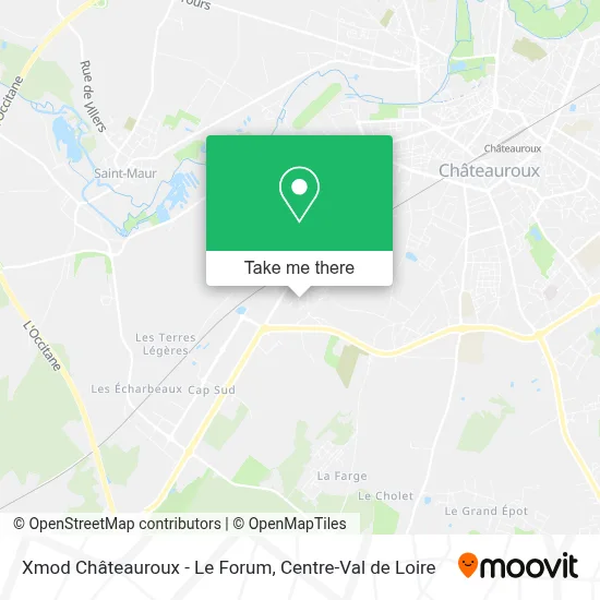 Xmod Châteauroux - Le Forum map