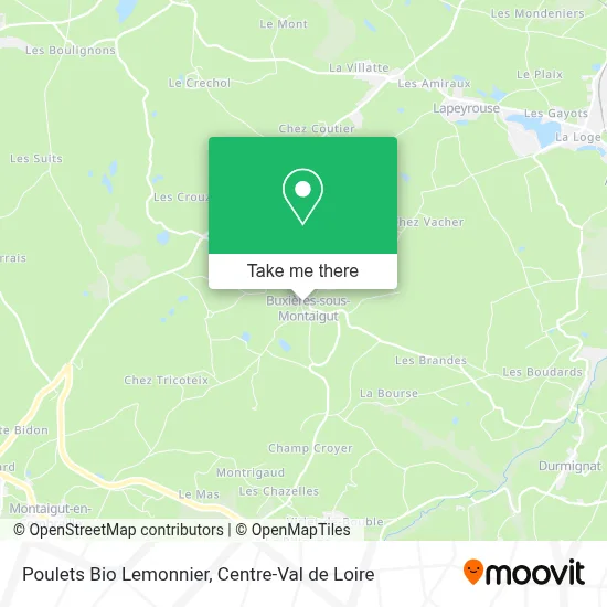 Poulets Bio Lemonnier map