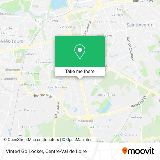 Vinted Go Locker map