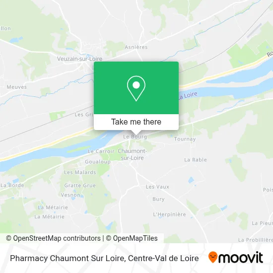 Pharmacy Chaumont Sur Loire map