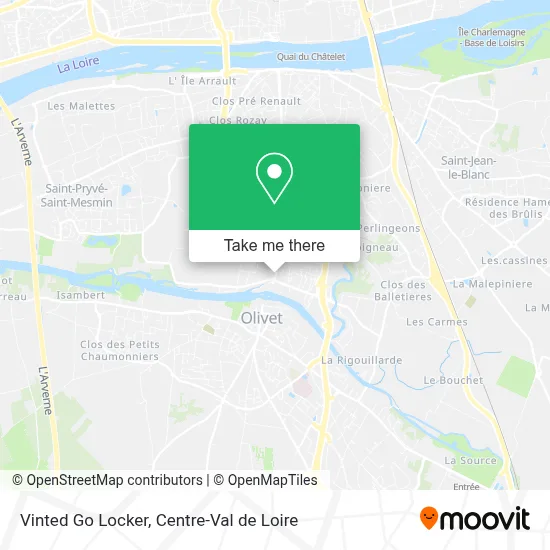 Vinted Go Locker map
