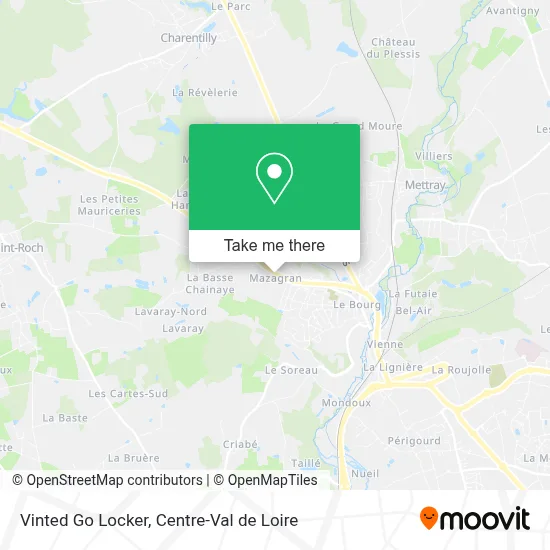Vinted Go Locker map