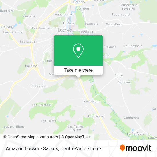 Amazon Locker - Sabots map