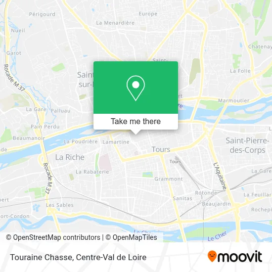 Touraine Chasse map