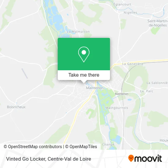 Vinted Go Locker map