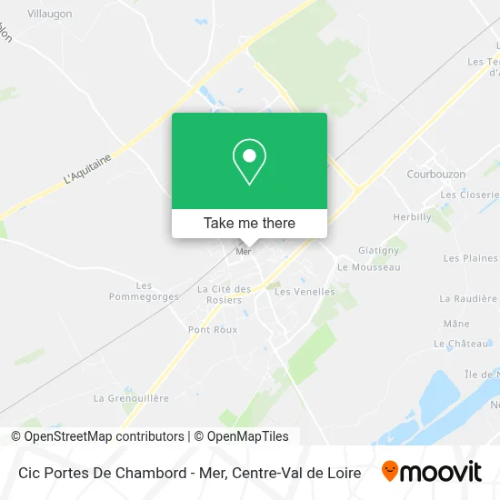 Cic Portes De Chambord - Mer map