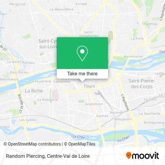Random Piercing map