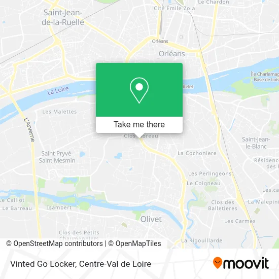Vinted Go Locker map