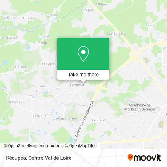 Récupea map