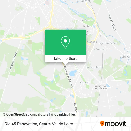 Rio 45 Renovation map
