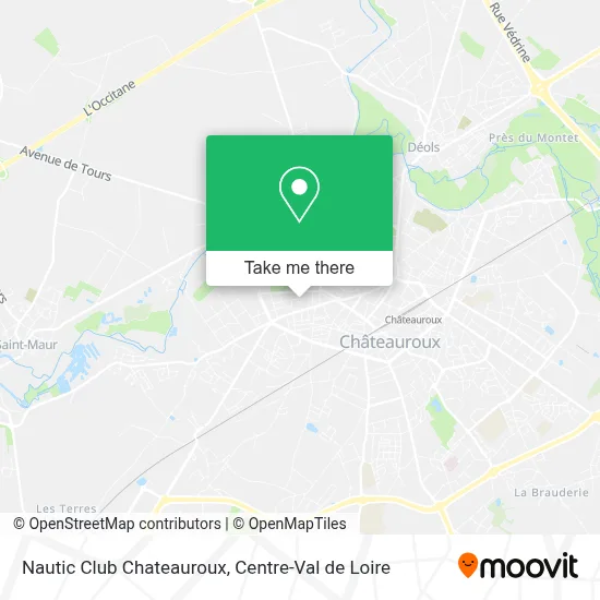 Nautic Club Chateauroux map