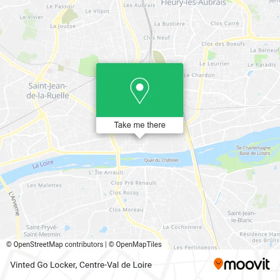 Vinted Go Locker map