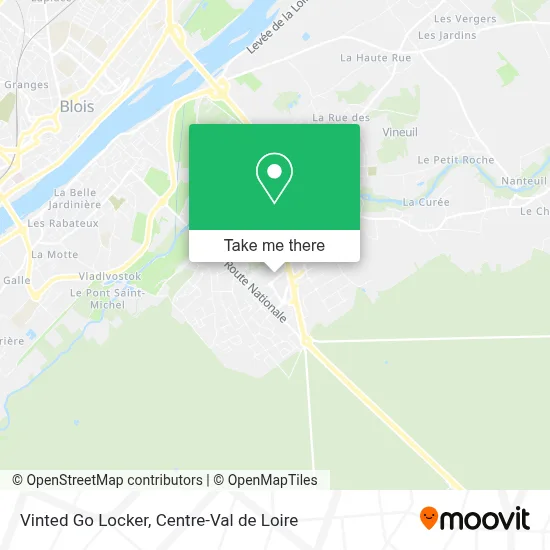 Vinted Go Locker map