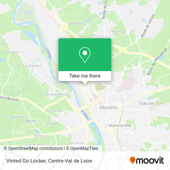 Vinted Go Locker map
